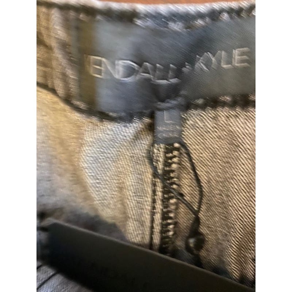 KENDALL + KYLIE Black‎ Washed Cargo Mom Jeans Large NWTs - Picture 4 of 6